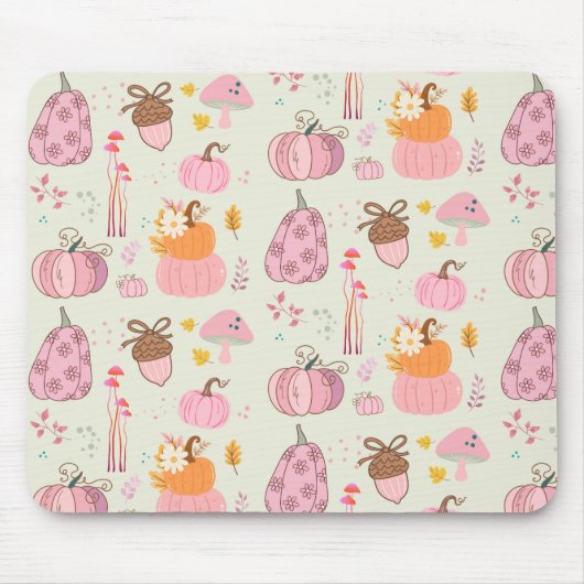 ピンク秋 マウスパッド (正面)