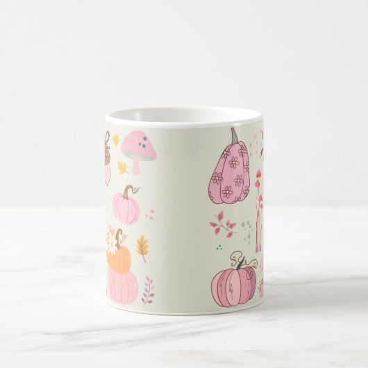 ピンク秋 マグカップ (中央)