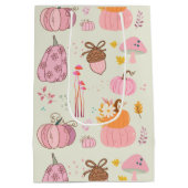 ピンク秋 ミディアムペーパーバッグ (裏面)