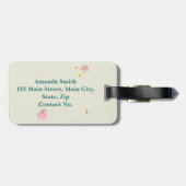 ピンク秋 ラゲッジタグ (裏面横)