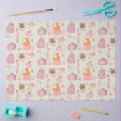 ピンク秋 薄葉紙 (クラフト)