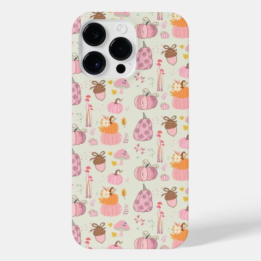 ピンク秋 iPhoneケース (裏面)