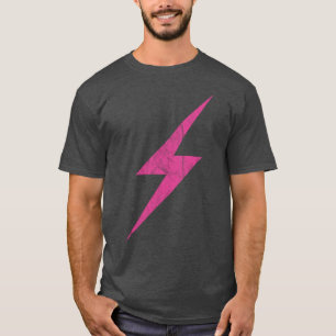 ピンク稲妻フェミニズムのボルト(ヴィンテージ) Tシャツ