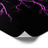 ピンク稲妻ボルト⚡⚡⚡ ポスター (角)
