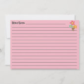 ピンク空白のレシピ (裏面)