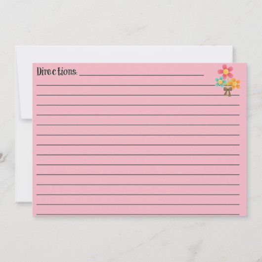 ピンク空白のレシピ (裏面)