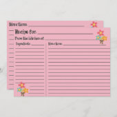 ピンク空白のレシピ (正面/裏面)