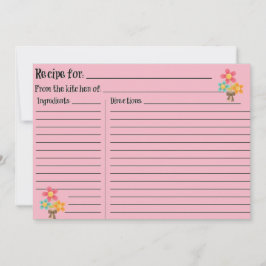 ピンク空白のレシピ