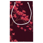 ピンク紙クレーン折り紙さくらんぼブロッサム スモールペーパーバッグ (裏面)