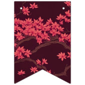 ピンク紙クレーン折り紙さくらんぼブロッサム バンティングフラッグ (第1の旗)