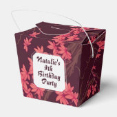 ピンク紙クレーン折り紙さくらんぼブロッサム フェイバーボックス (裏面サイド)