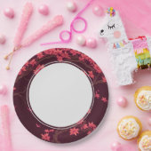 ピンク紙クレーン折り紙さくらんぼブロッサム ペーパープレート (パーティー)