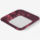 ピンク紙クレーン折り紙さくらんぼブロッサム ペーパープレート (傾斜あり)