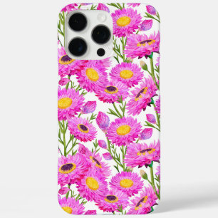 ピンク紙デイジーフローラ開花 iPhone 16 PRO MAXケース
