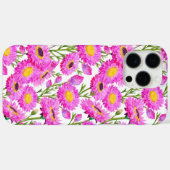 ピンク紙デイジーフローラ開花 Case-Mate iPhoneケース (裏面 (横))