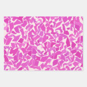 ピンク紙デザイン3 ラッピングペーパーシート (正面)