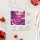 ピンク紙パーティー 縁ありカクテルナプキン (インサイチュ)