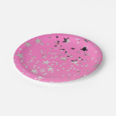 ピンク紙プレート ペーパープレート (アングル)