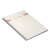 ピンク紙吹雪グリッター ノートブック (右側)