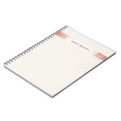 ピンク紙吹雪グリッター ノートブック (左側)