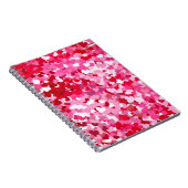 ピンク紙吹雪ハート ノートブック (右側)