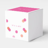 ピンク紙吹雪 |女の子のお気に入りの箱だ フェイバーボックス (正面サイド)