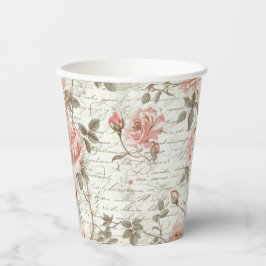 ピンク紙抱き枕 紙コップ