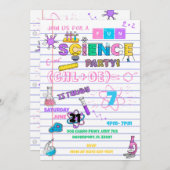 ピンク紙科学 招待状 (正面/裏面)