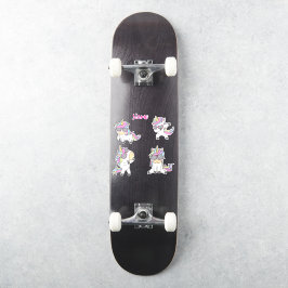 ピンク素晴らしかわいいユニコーン シール