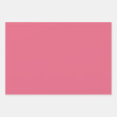 ピンク素晴らしとグリーンのモダンストライプ ラッピングペーパーシート (正面3)