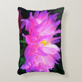 ピンク素晴らしとパープルサボテン アクセントクッション (正面(垂直))