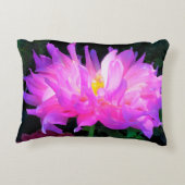 ピンク素晴らしとパープルサボテン アクセントクッション (裏面)