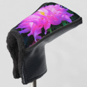 ピンク素晴らしとパープルサボテン ゴルフヘッドカバー (3/4 正面)