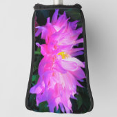 ピンク素晴らしとパープルサボテン ゴルフヘッドカバー (回転90)