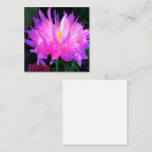 ピンク素晴らしとパープルサボテン スクエア名刺 (正面/裏面)