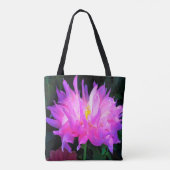 ピンク素晴らしとパープルサボテン トートバッグ (裏面)