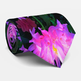 ピンク素晴らしとパープルサボテン ネクタイ
