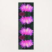 ピンク素晴らしとパープルサボテン ヨガマット (正面)