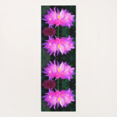 ピンク素晴らしとパープルサボテン ヨガマット (裏面)