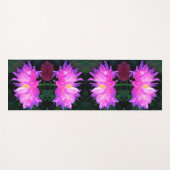 ピンク素晴らしとパープルサボテン ヨガマット (正面(横))