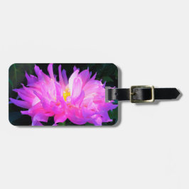 ピンク素晴らしとパープルサボテン ラゲッジタグ