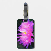 ピンク素晴らしとパープルサボテン ラゲッジタグ (裏面縦)