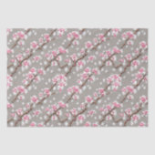 ピンク素晴らしと銀色のさくらんぼの花 薄葉紙 (正面)