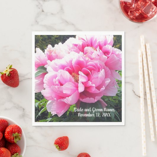 ピンク素晴らしの牡丹 スタンダードランチョンナプキン (インサイチュ)