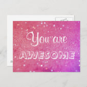 ピンク素晴らしの《写真》ぼけ味葉書 ポストカード (正面/裏面)