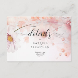 ピンク素晴らしデイジー エンクロージャーカード