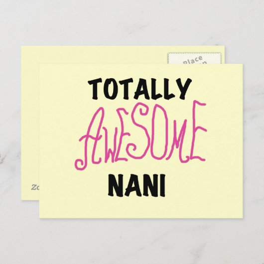 ピンク素晴らしトータルなにTシャツ&ギフト ポストカード (正面/裏面)