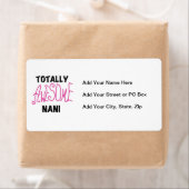 ピンク素晴らしトータルなにTシャツ&ギフト ラベル (インサイチュ)