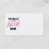 ピンク素晴らしトータルなにTシャツ&ギフト 名刺 (裏面)