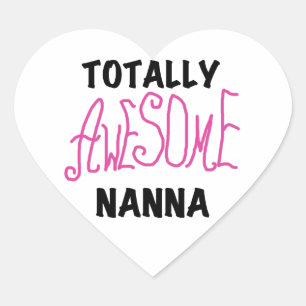 ピンク素晴らしトータルNanna Tシャツとギフト ハートシール